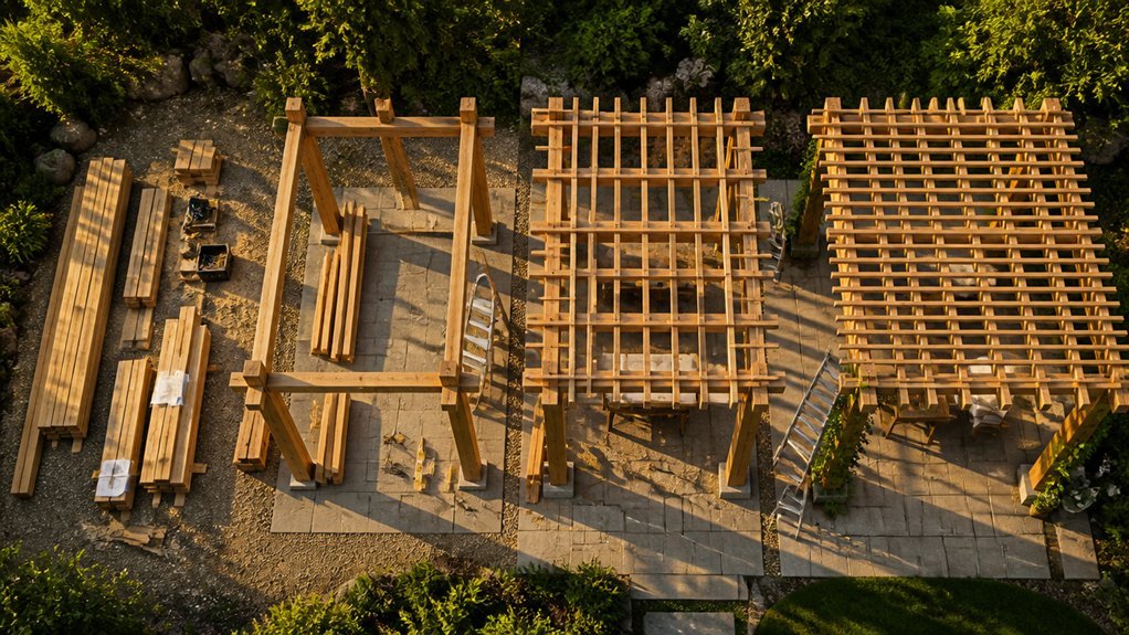 pergola construction timeline stages